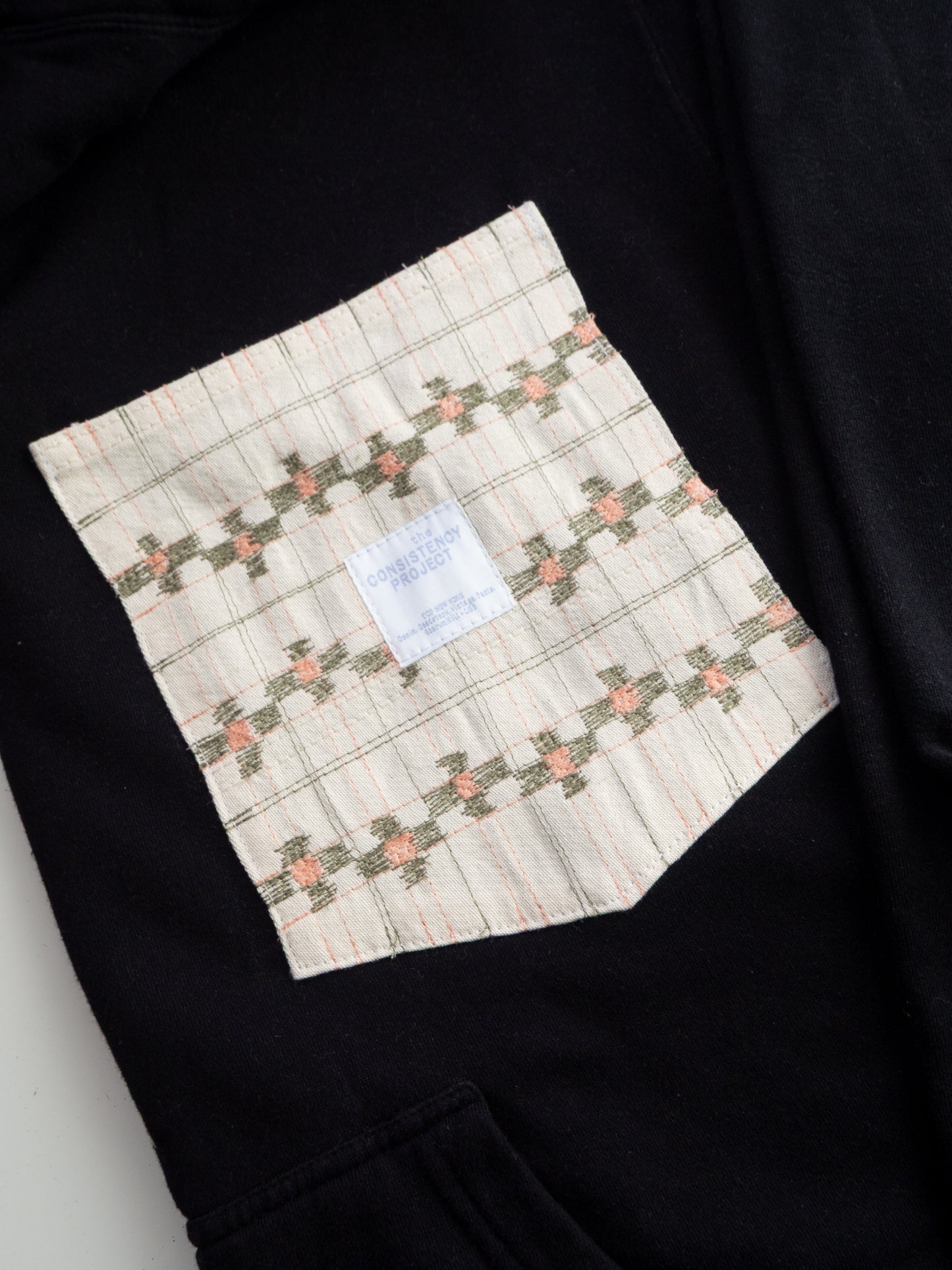 Reworked Pocket Hoodie (Size XL) - Pink and Green Pattern