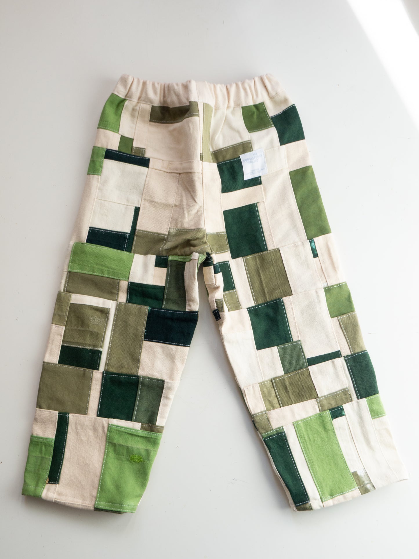 TCP MINI (SIZE 5) - Reworked Organic Patchwork Pants - Green
