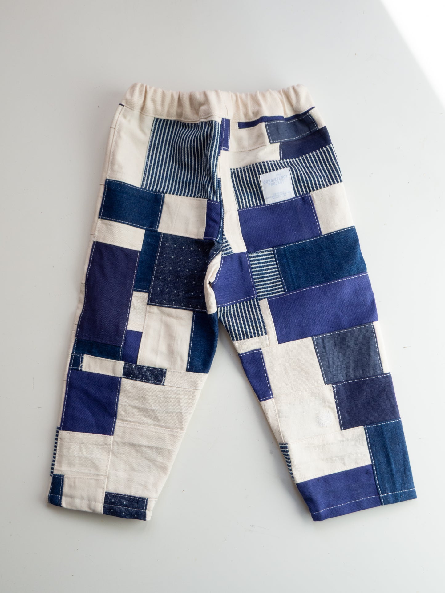 TCP MINI (SIZE 3) - Reworked Organic Patchwork Pants - Blue