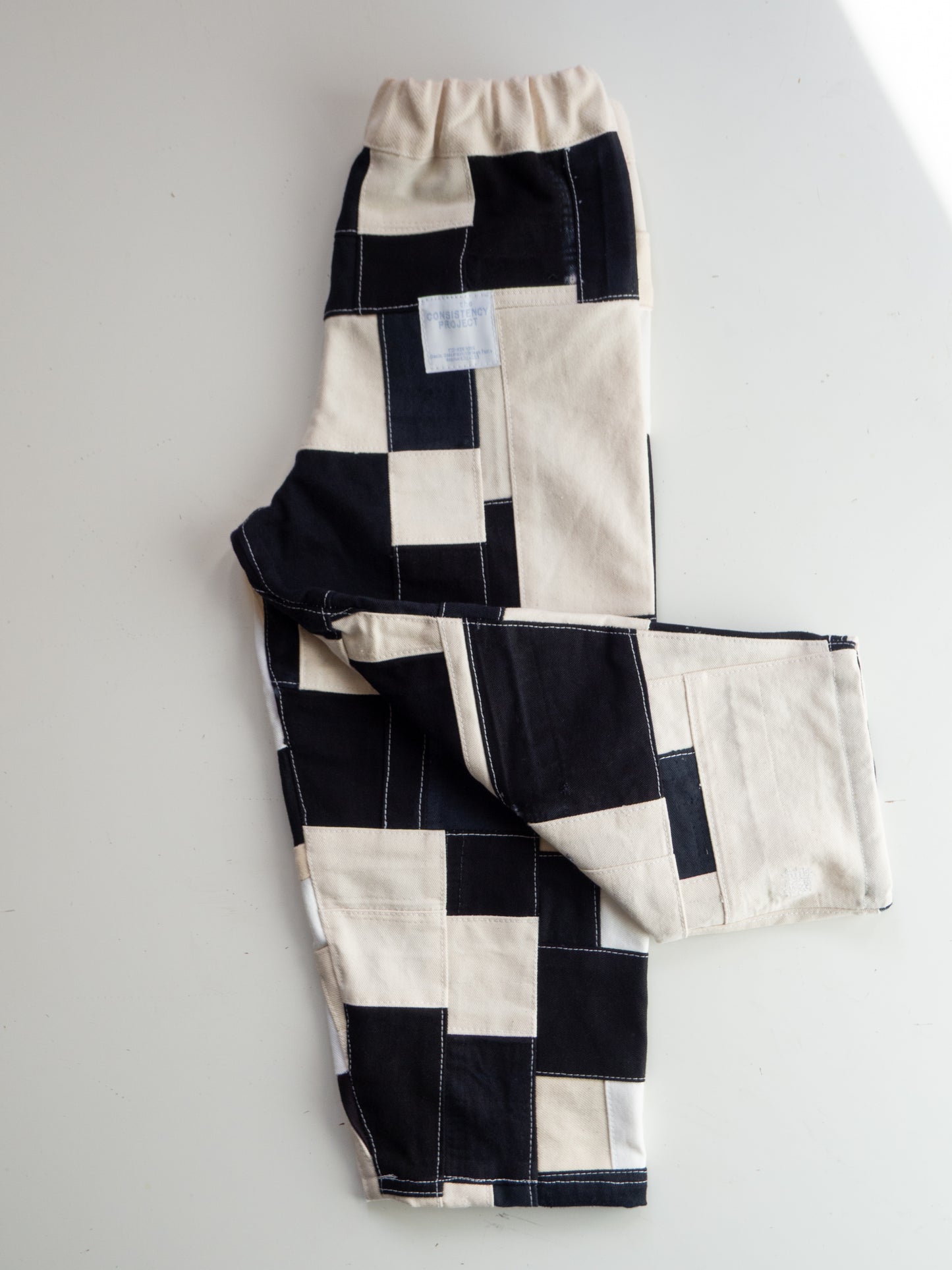 TCP MINI (SIZE 4) - Reworked Organic Patchwork Pants - Black