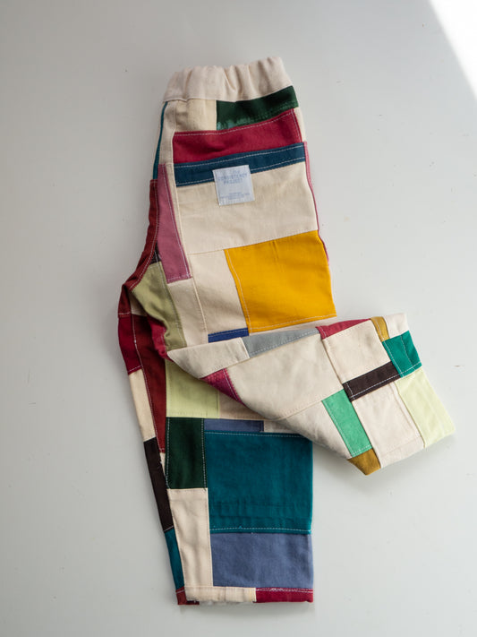 TCP MINI (SIZE 4) - Reworked Organic Patchwork Pants - Multi Color