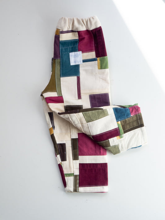 TCP MINI (SIZE 3) - Reworked Organic Patchwork Pants - Multi Color