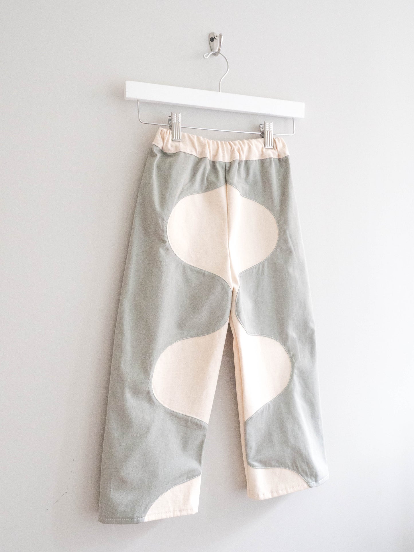 TCP MINI (SIZE 5) - Reworked Wavy Pants, SAGE & CREAM