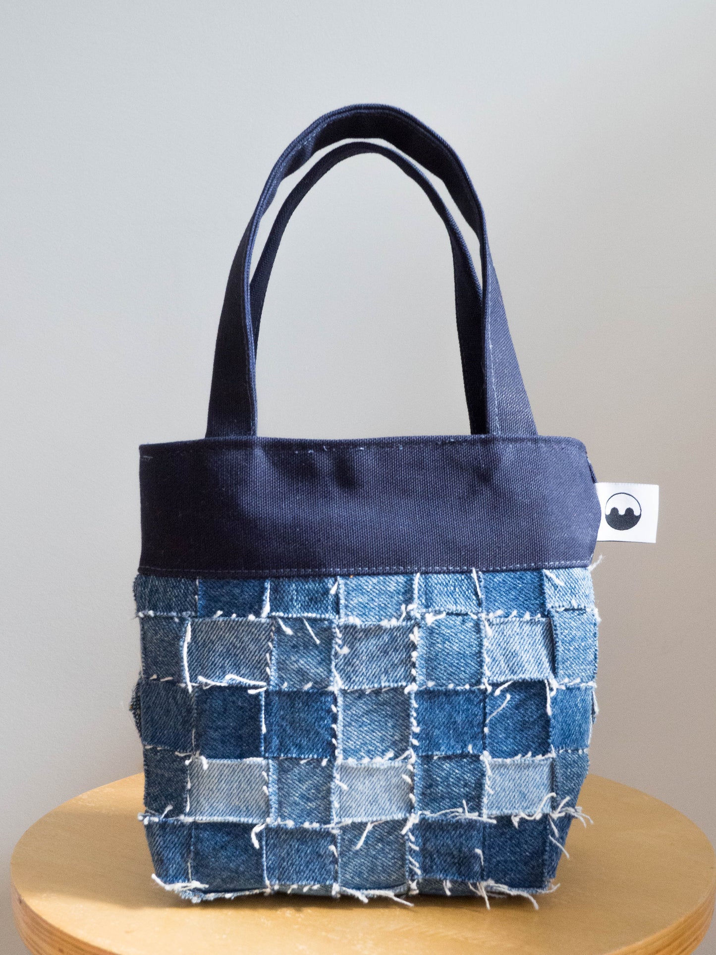 TCP Mini Bag Tote - Woven Checkerboard - Denim