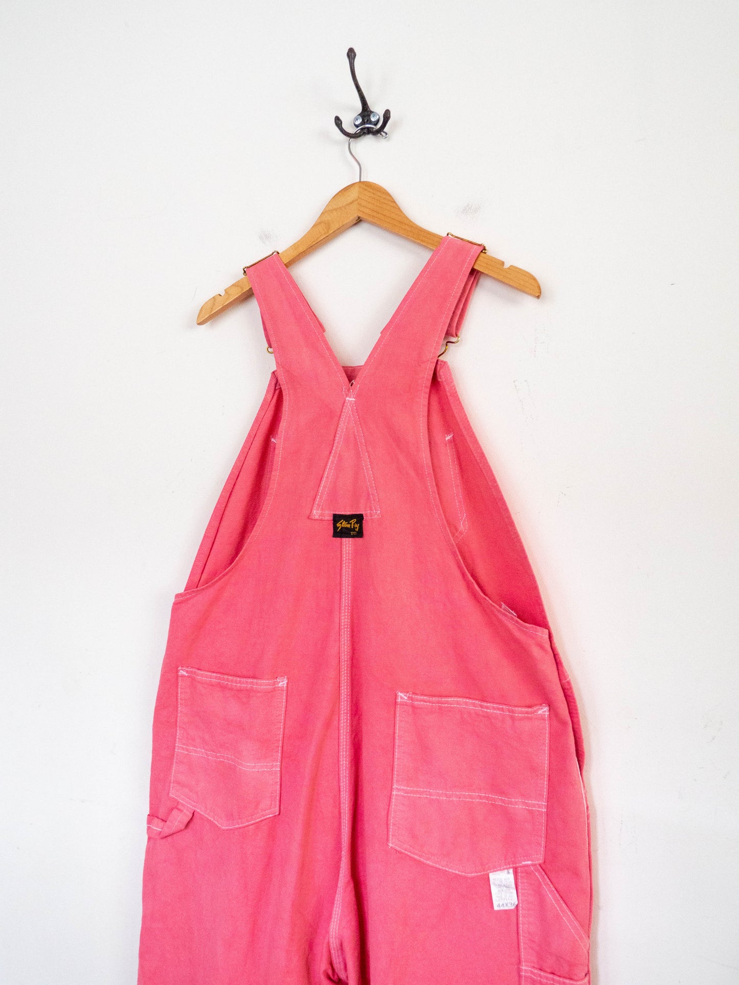 Vintage Deadstock Stan Ray Overalls in Bubblegum Pink (2XL)