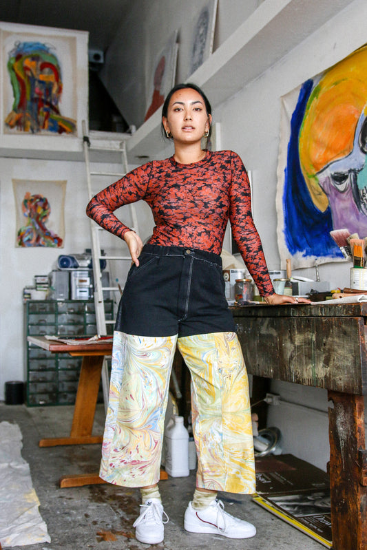 Reworked Stan Ray Painter Pants - Marbled