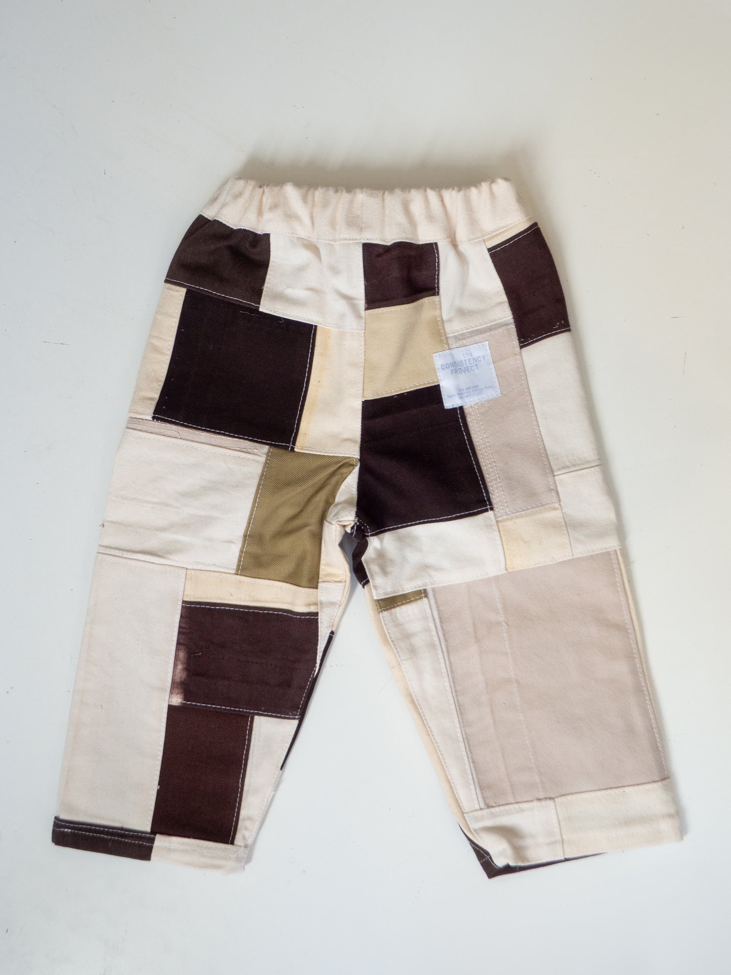 TCP MINI (SIZE 1) - Reworked Organic Patchwork Pants - Brown