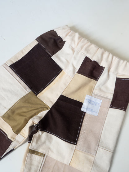 TCP MINI (SIZE 1) - Reworked Organic Patchwork Pants - Brown