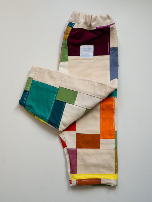 TCP MINI (SIZE 2) - Reworked Organic Patchwork Pants - Bright Multi Color