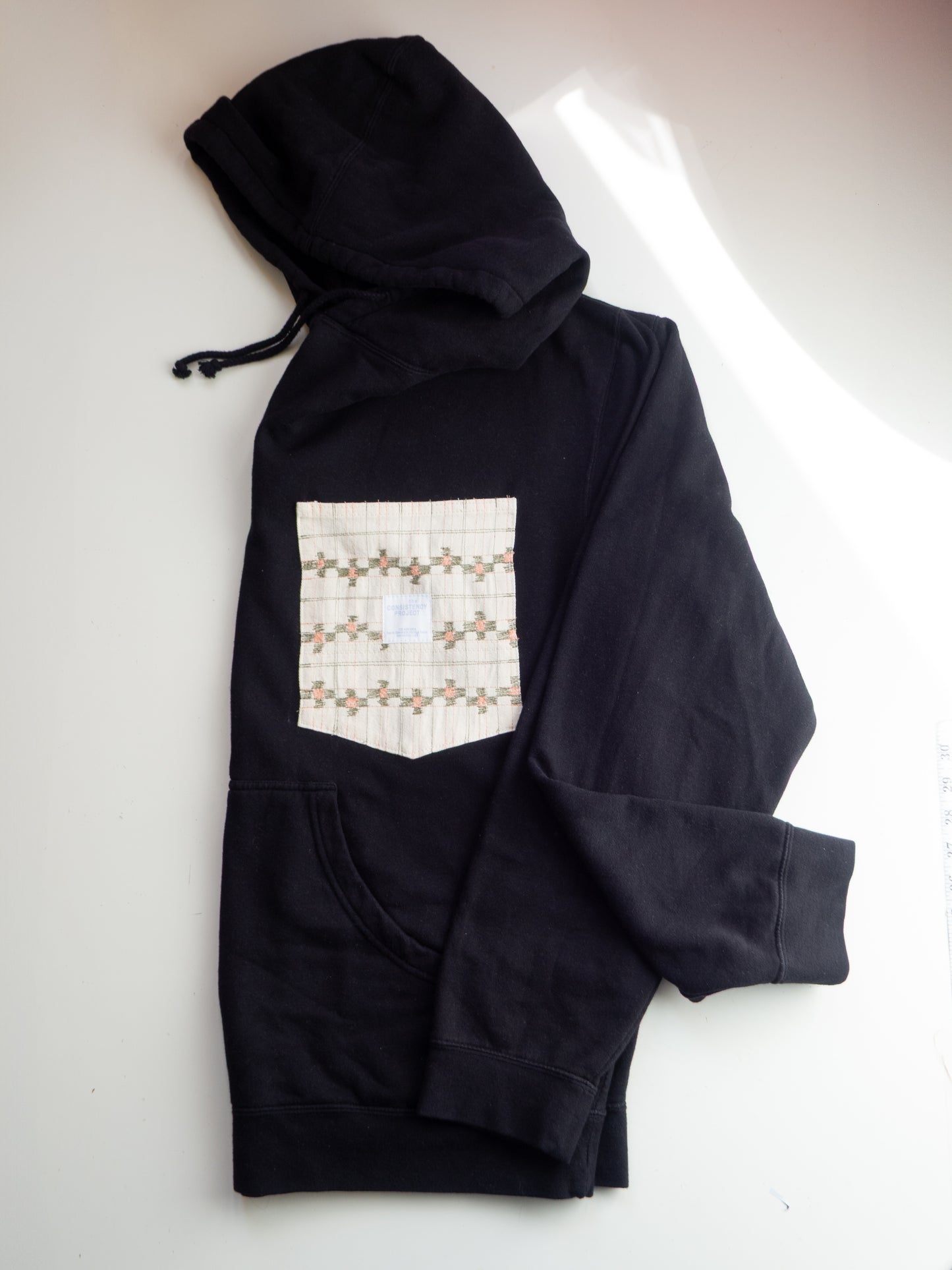 Reworked Pocket Hoodie (Size XL) - Pink and Green Pattern