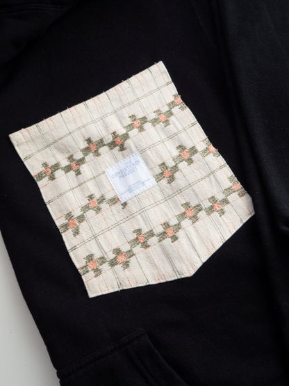 Reworked Pocket Hoodie (Size XL) - Pink and Green Pattern