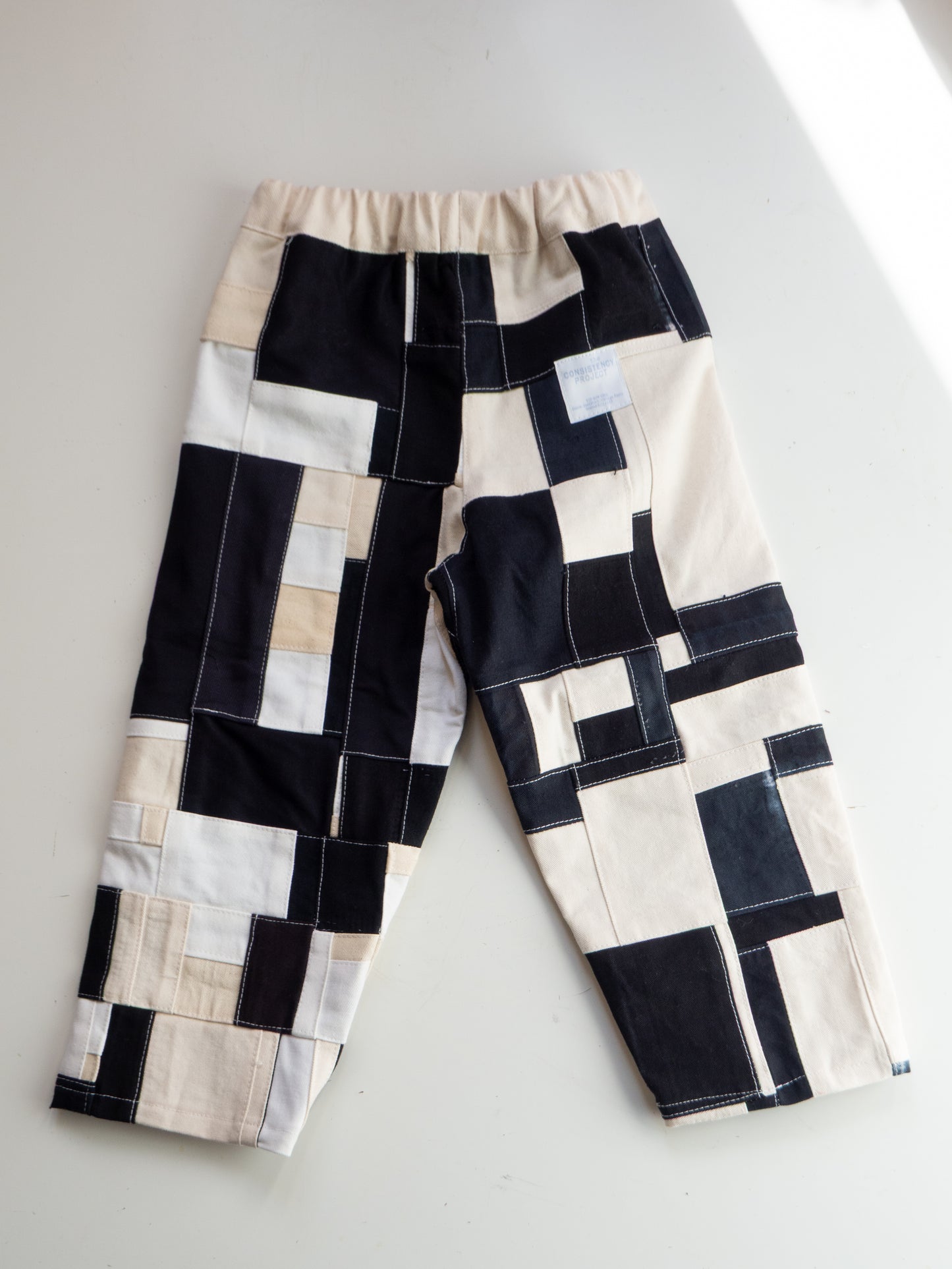 TCP MINI (SIZE 4) - Reworked Organic Patchwork Pants - Black