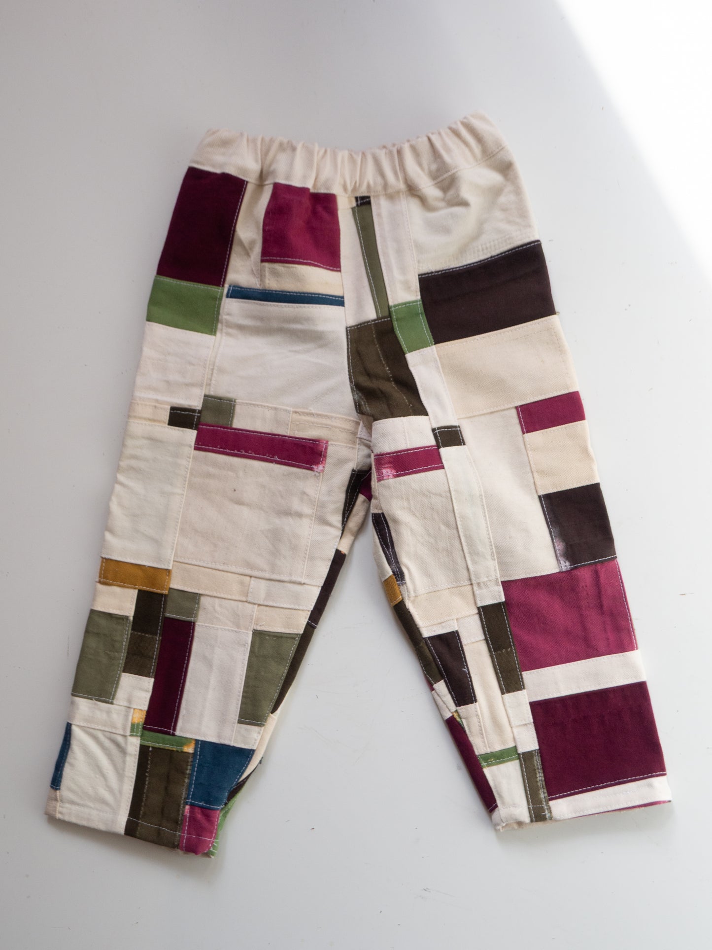 TCP MINI (SIZE 3) - Reworked Organic Patchwork Pants - Multi Color
