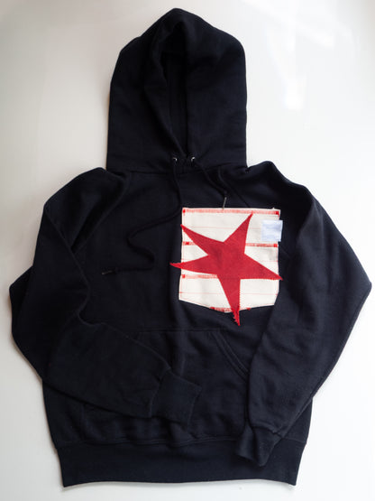Reworked Pocket Hoodie (Size XS) - Red Star