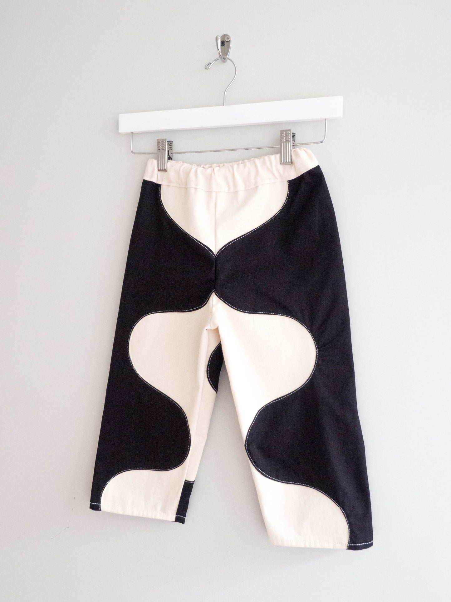 TCP MINI (SIZE 4) - Reworked Wavy Pants, BLK & CREAM