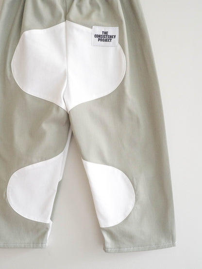 TCP MINI (SIZE 3) - Reworked Wavy Pants, SAGE & WHITE