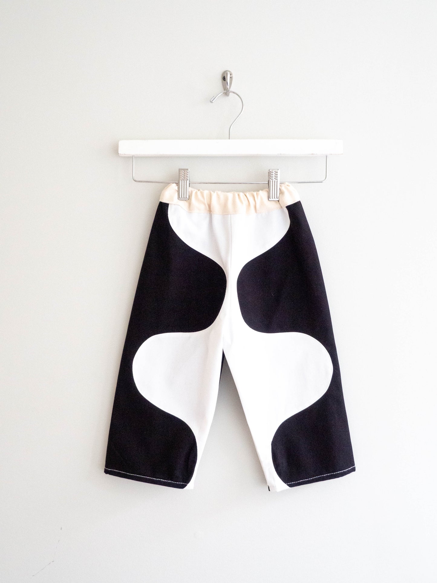 TCP MINI (SIZE 2) - Reworked Wavy Pants, BLK & WHITE