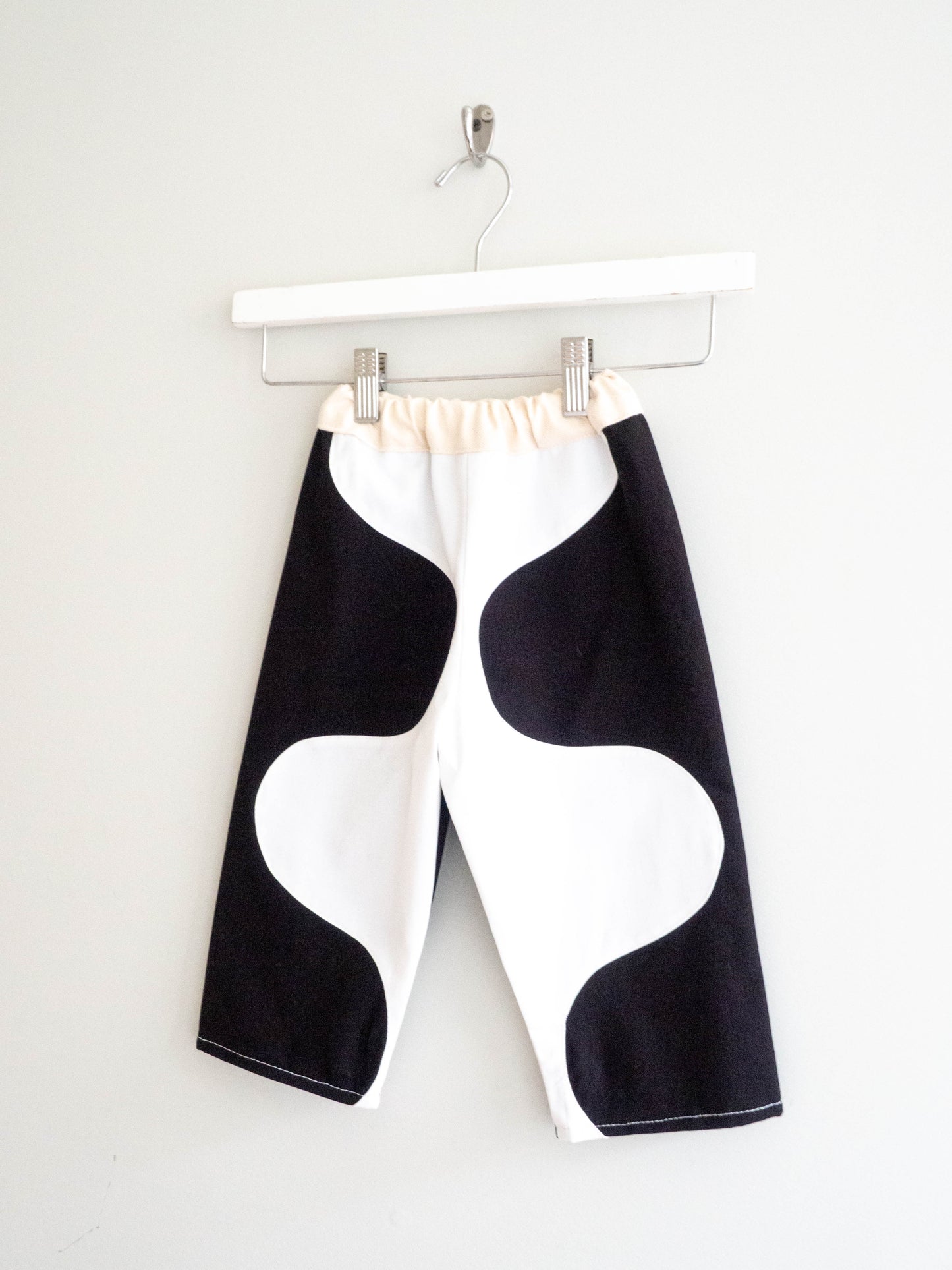 TCP MINI (SIZE 2) - Reworked Wavy Pants, BLK & WHITE