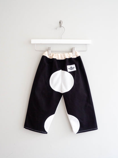 TCP MINI (SIZE 2) - Reworked Wavy Pants, BLK & WHITE