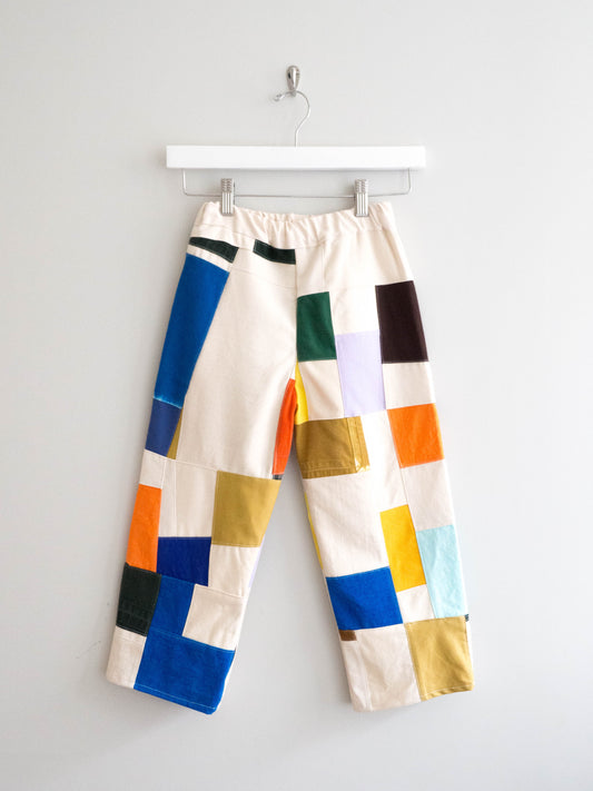 TCP MINI (SIZE 6) - Reworked Vintage Patchwork Pants, Organic Patchwork