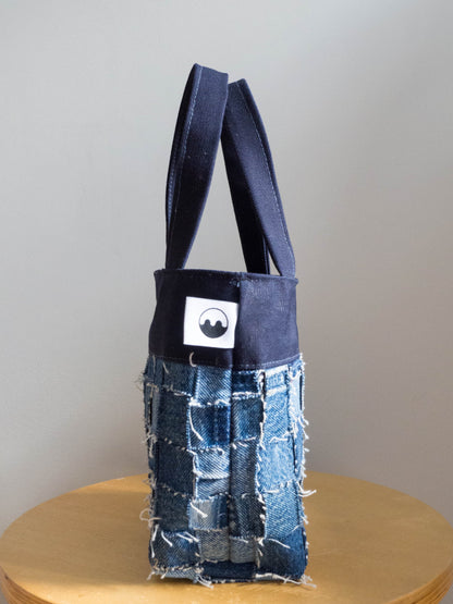 TCP Mini Bag Tote - Woven Checkerboard - Denim