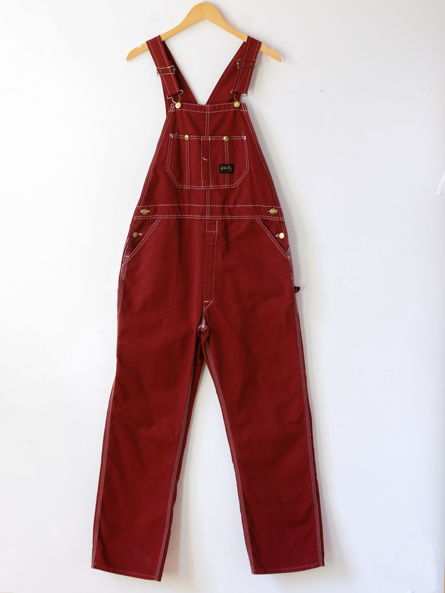 Vintage Deadstock Stan Ray Overalls in Maroon (Multiple Sizes)