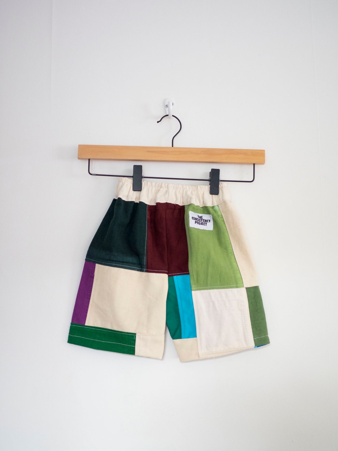 (SIZE 2) - Reworked Vintage Patchwork Bermuda Shorts, Color Patchwork (1.1) - TCP Mini