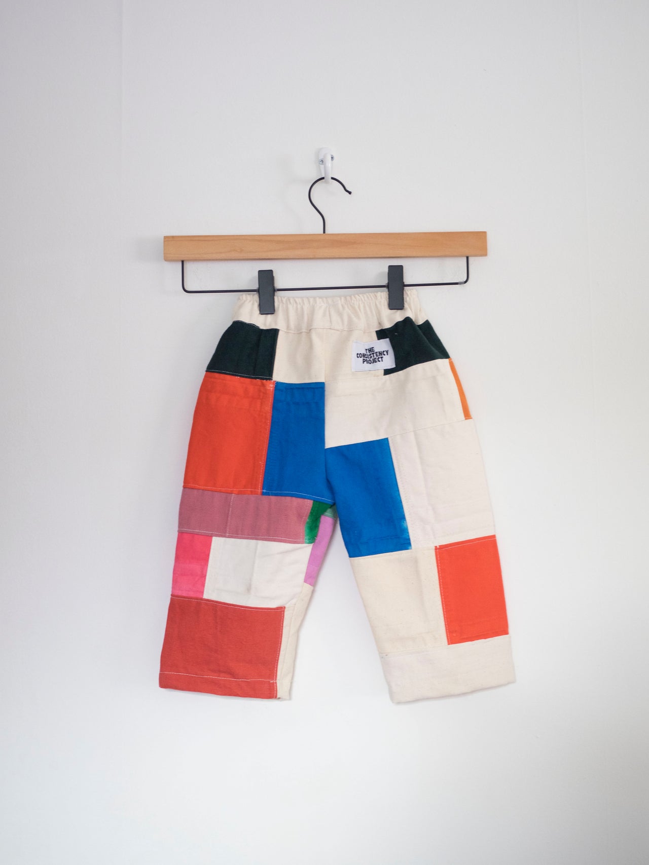 (SIZE 1) - Reworked Vintage Patchwork Pants, Multi Color Patchwork (4.1) - TCP Mini